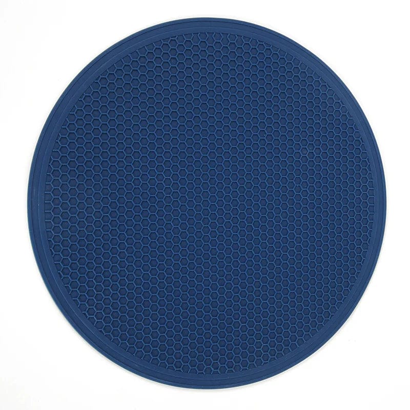 Set de Table Plastique Rond 29.5 cm / Bleu