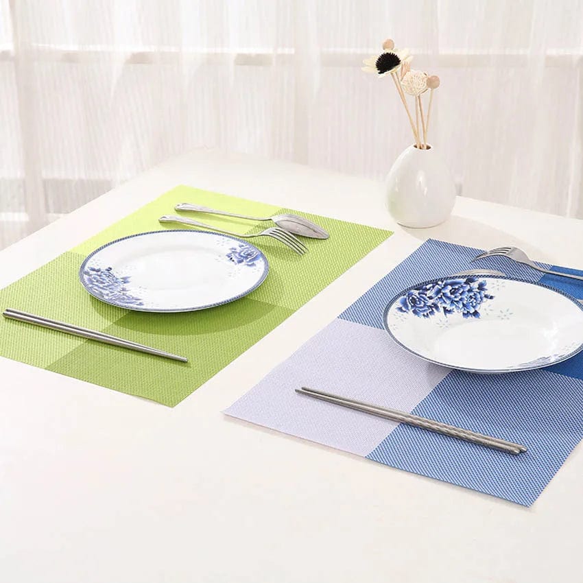 Set de Table Pvc Bleu 30 x 45 cm / Set de 4 / Bleu