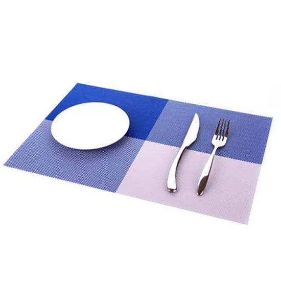 Set de Table Pvc Bleu 30 x 45 cm / Set de 4 / Bleu