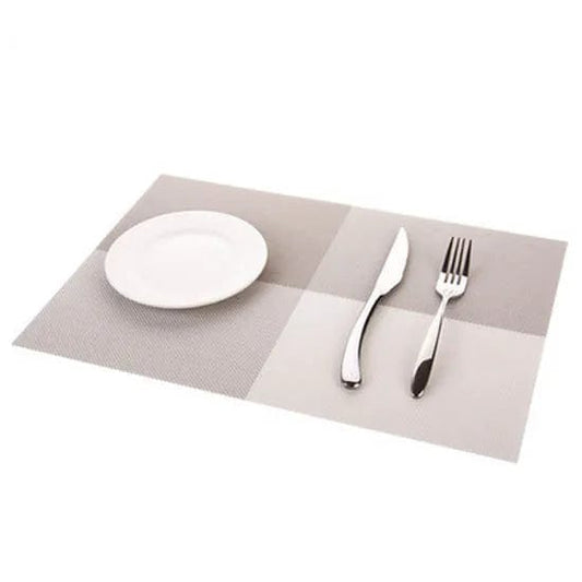 Set de Table Pvc Gris 30 x 45 cm / Set de 4 / Gris