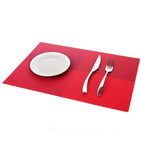 Set de Table Pvc Rouge 30 x 45 cm / Set de 4 / Rouge