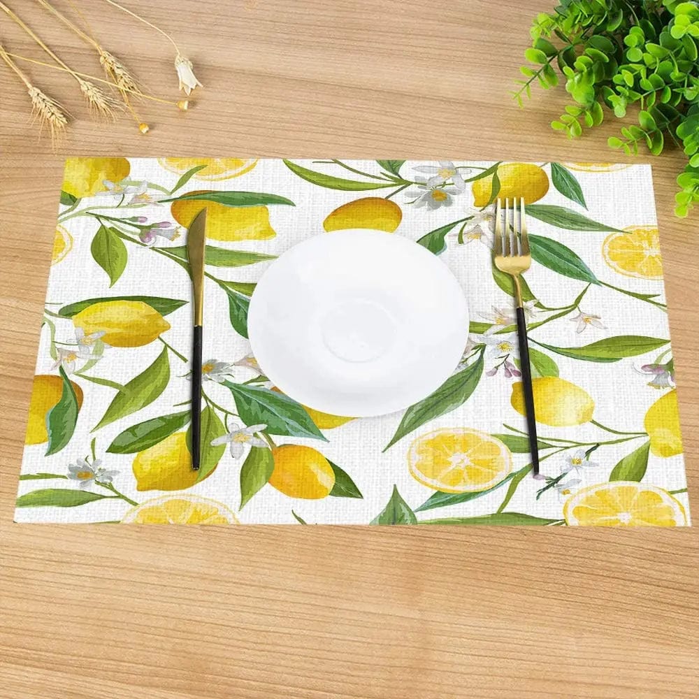 Set de Table Rectangulaire Exotique 30 x 45 cm / Citron