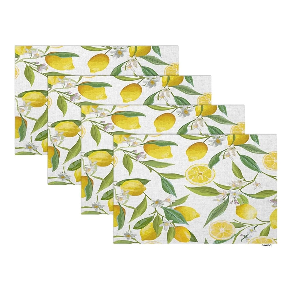 Set de Table Rectangulaire Exotique 30 x 45 cm / Citron