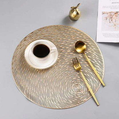 Set de Table Rigide Design 30 cm / Gold