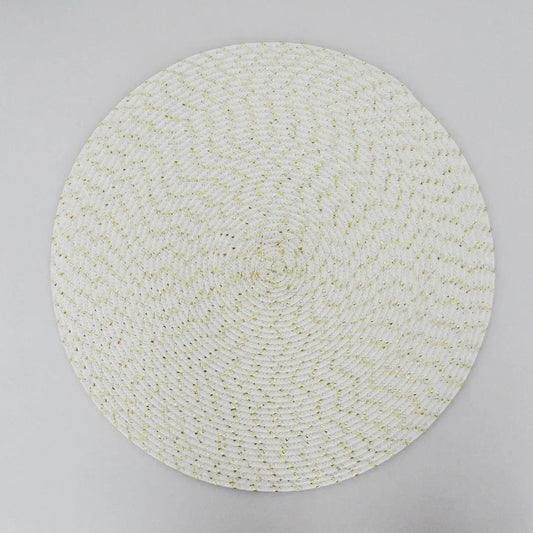 Set de Table Rond Blanc 18cm / Set de 6 / Blanc