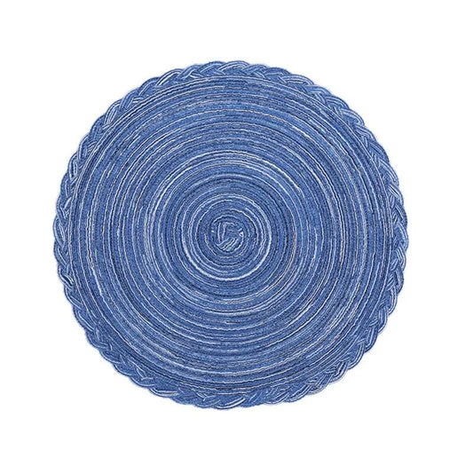 Set de Table Rond Bleu Canard 38cm / Bleu