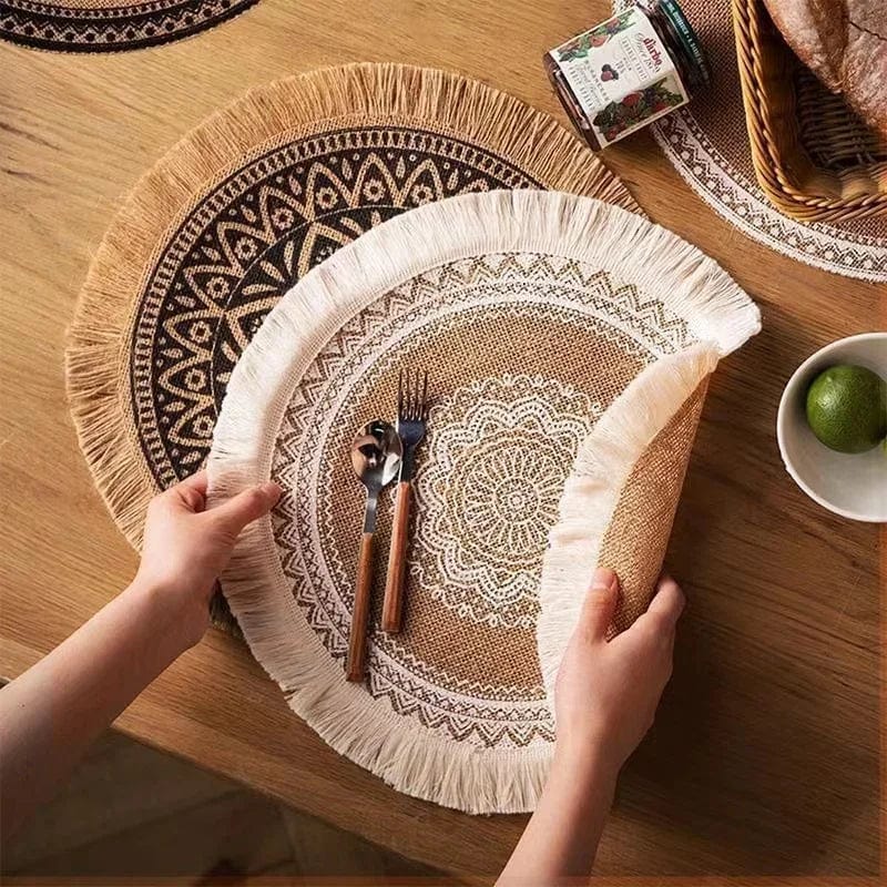 Set de Table Rond Fibre Naturelle