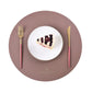 Set de Table Rond Lavable 38cm / Set de 4 / Khaki