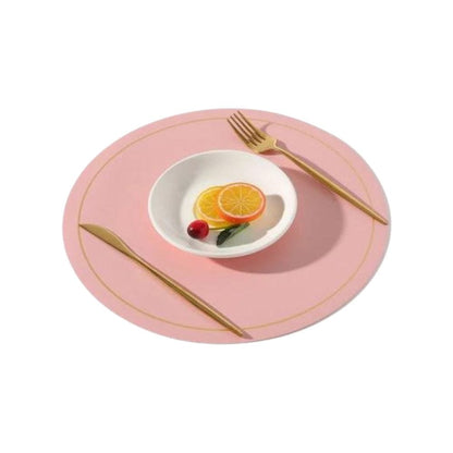 Set de Table Rond Rose 33 cm / Rose