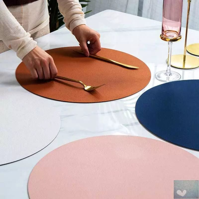 Set de Table Rond Rose Poudre 36 cm / Rose Poudre