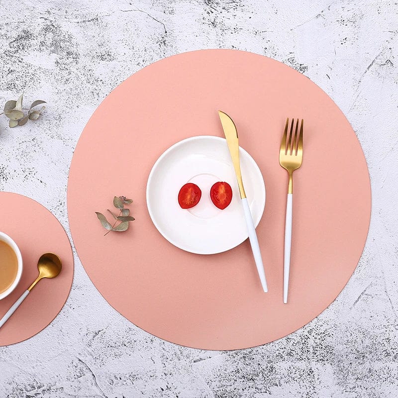 Set de Table Rond Rose Poudre 36 cm / Rose Poudre