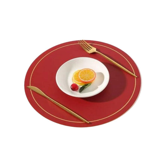 Set de Table Rond Rouge 33 cm / Rouge