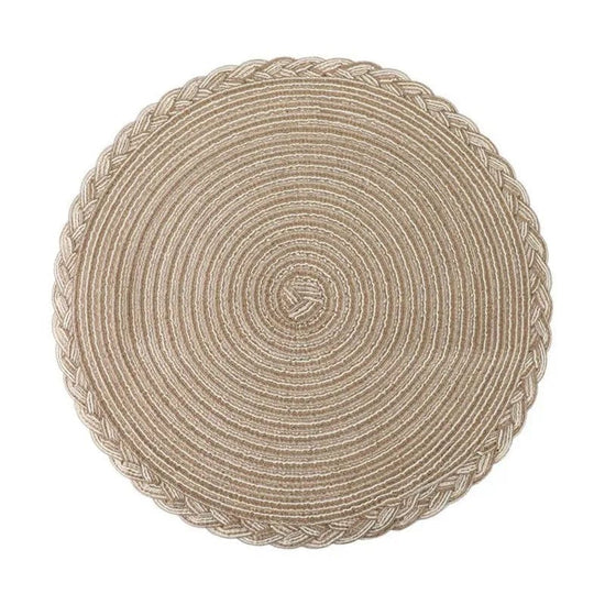 Set de Table Rond Taupe 38 cm / Taupe