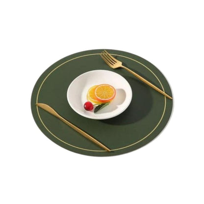 Set de Table Rond Vert 33 cm / Vert