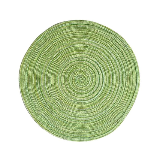 Set de Table Rond Vert Anis 11 cm / Vert