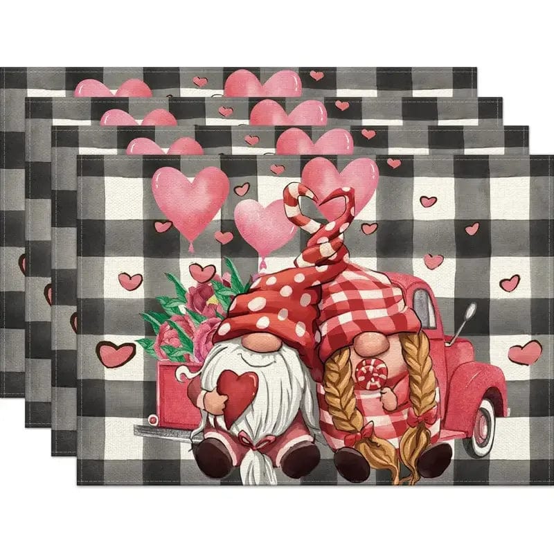 Set de Table Saint Valentin 30x45cm / Set de 4 / Nino