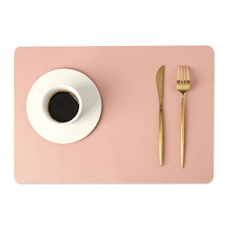 Set de Table Simili Cuir 43x30cm / Rose