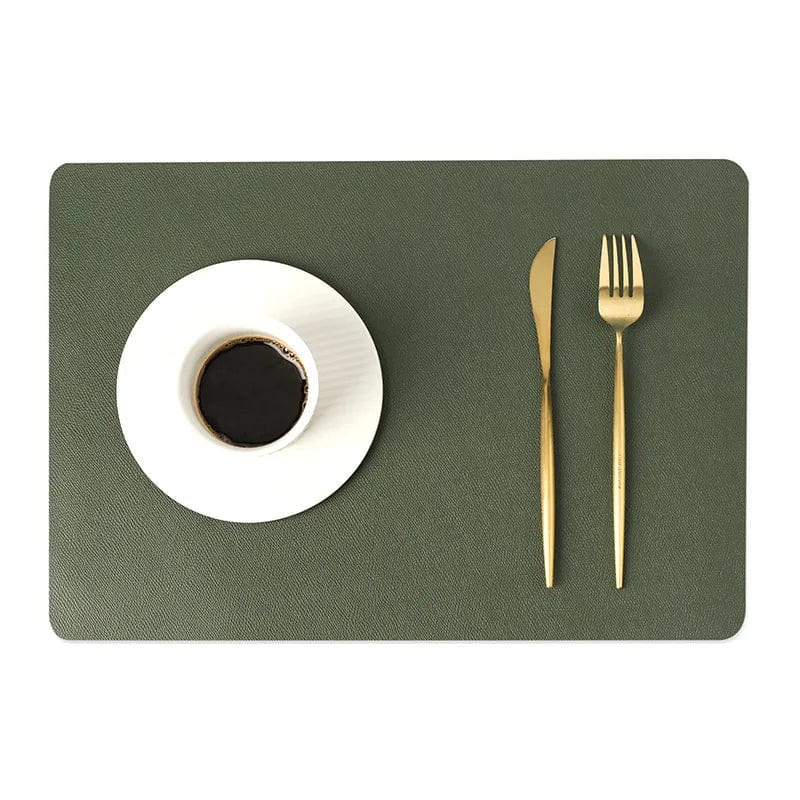 Set de Table Simili Cuir 43x30cm / Vert