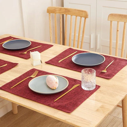 Set de Table Tissu pas Cher 30x46cm / Rouge