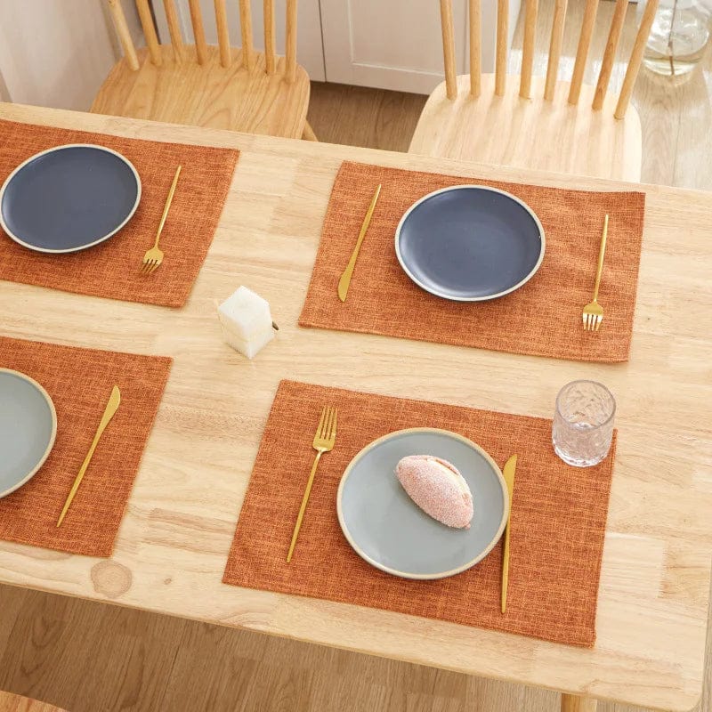 Set de Table Tissu pas Cher 30x46cm / Orange