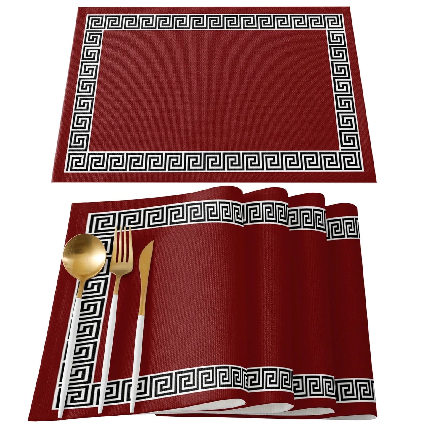 Set de Table Tissu Rouge