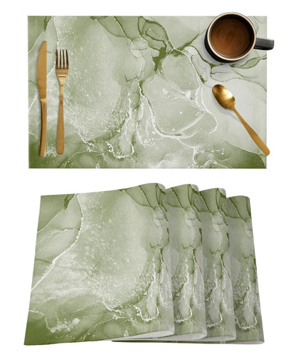 Set de Table Vert Sauge Set de 4 / 33 x 48 cm / Vert Sauge